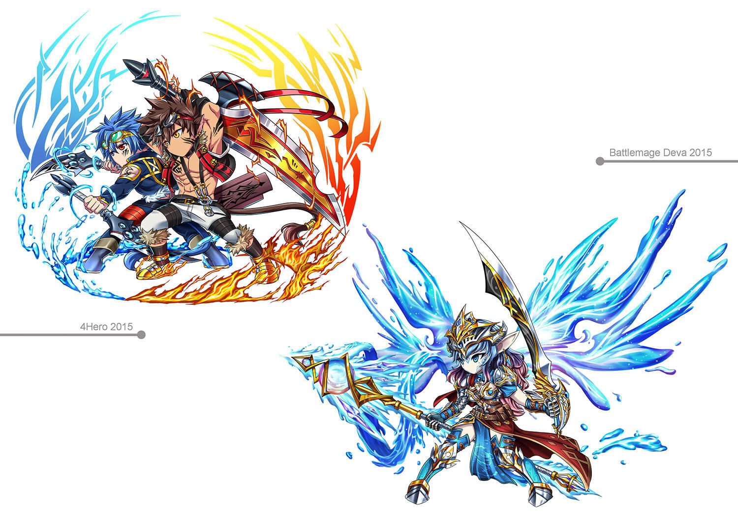 Brave Frontier chara design