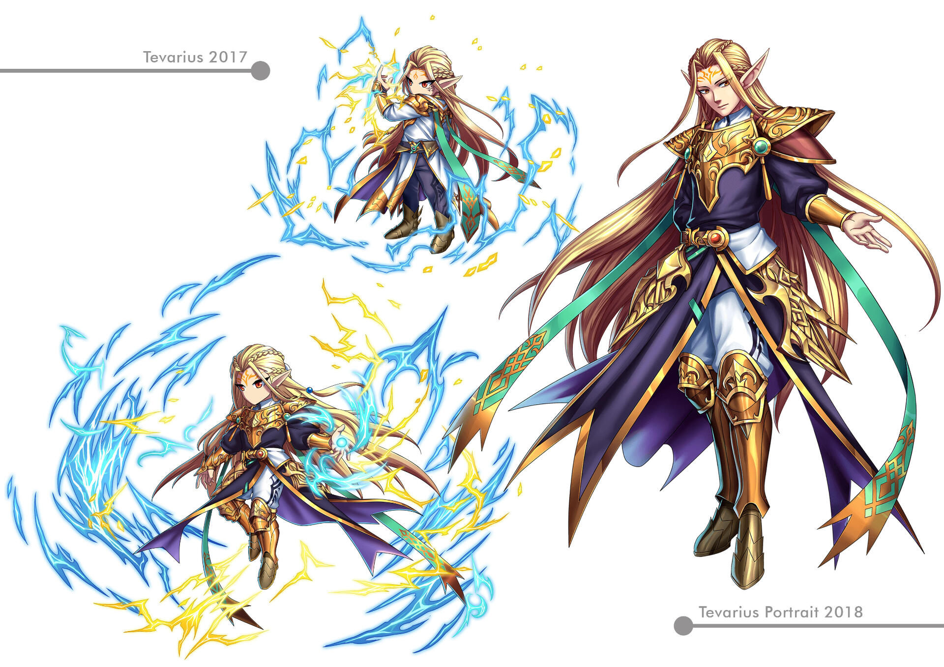 Brave frontier Tevarius Official design character