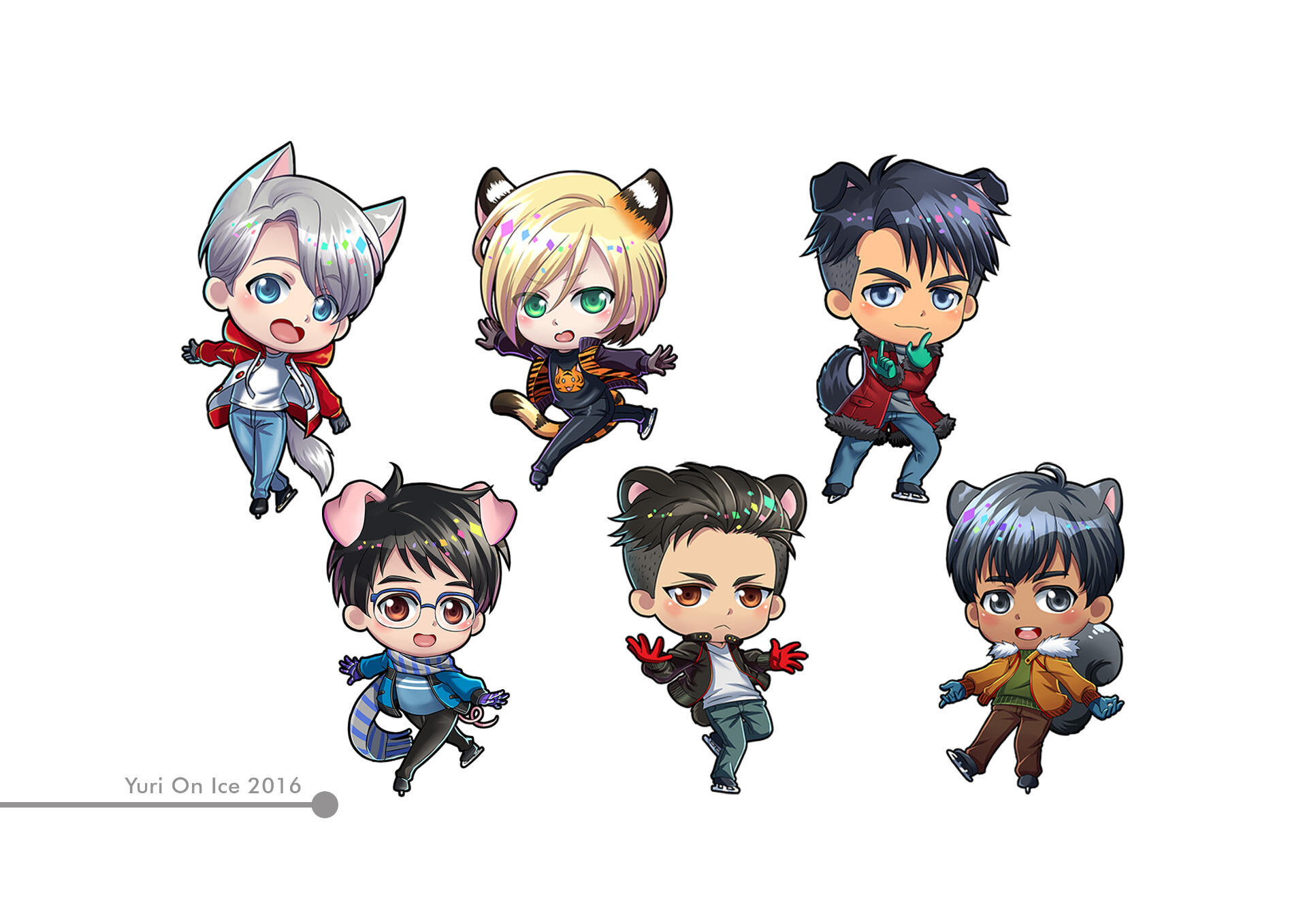 Yuri on Ice chibi fanart